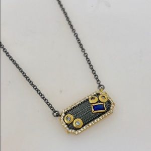 Freida Rothman Sterling silver necklace 18" adjustable length of 16"😎20mm